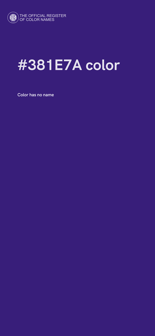 #381E7A color image