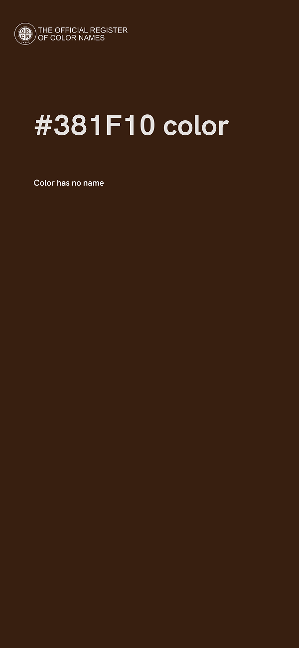 #381F10 color image