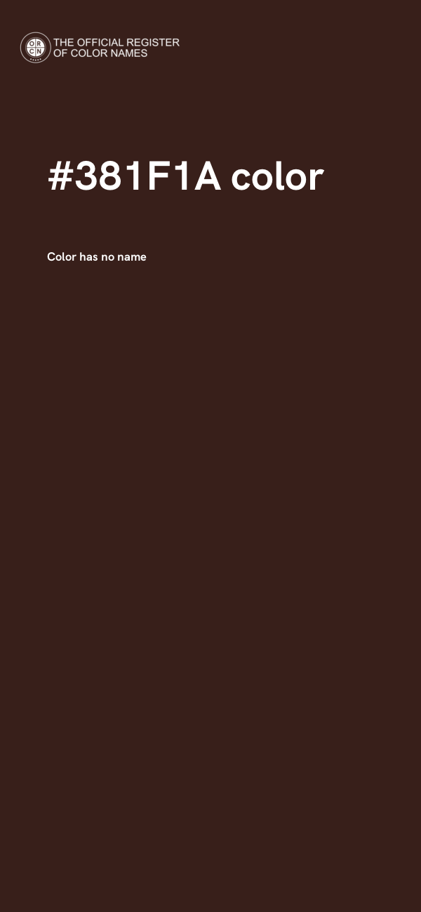 #381F1A color image