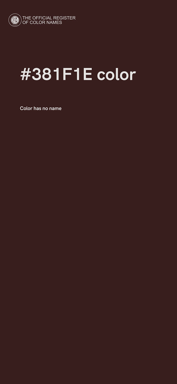 #381F1E color image