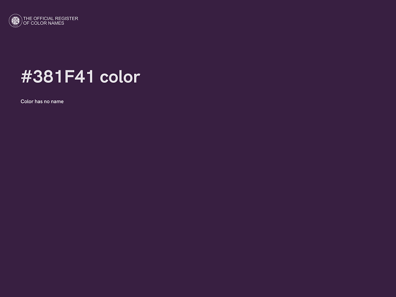 #381F41 color image