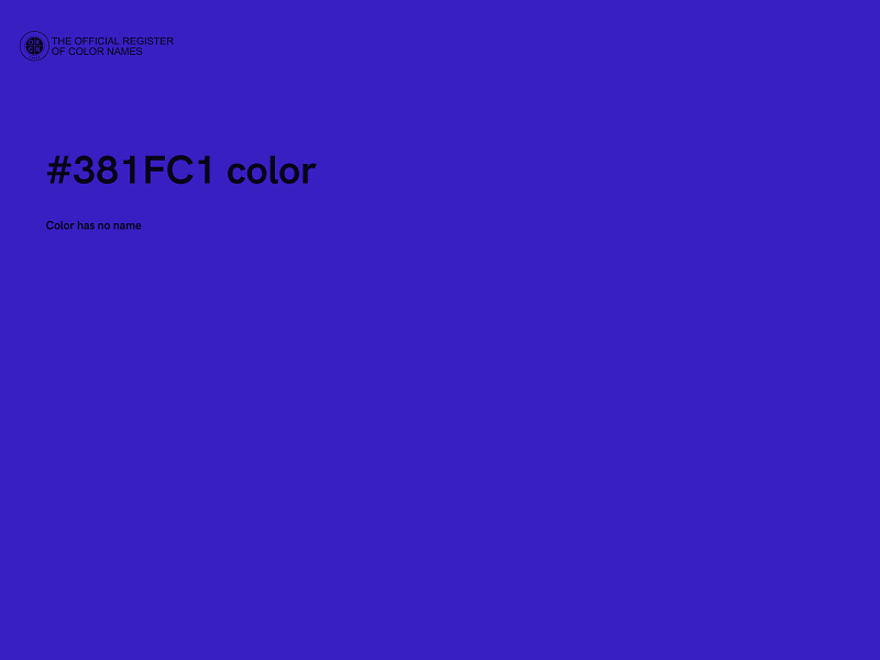 #381FC1 color image