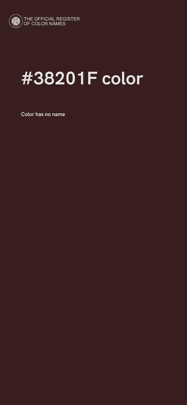 #38201F color image