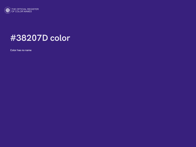 #38207D color image