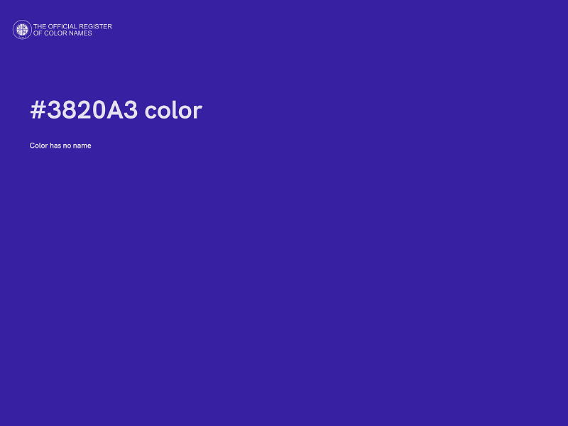 #3820A3 color image