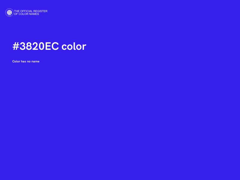 #3820EC color image