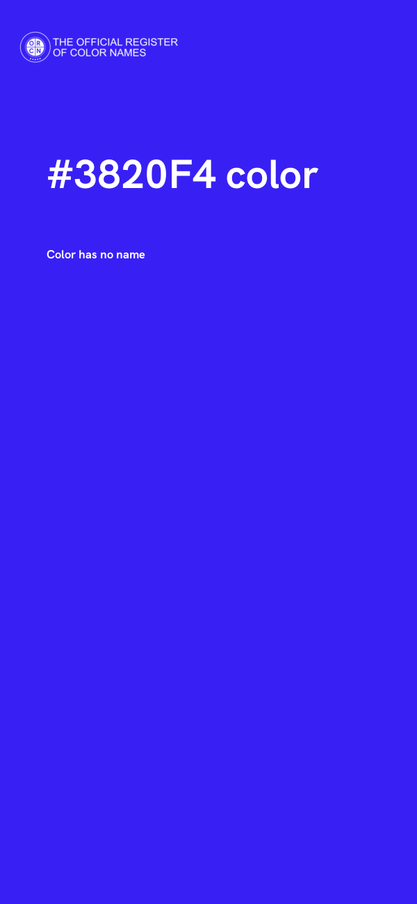 #3820F4 color image