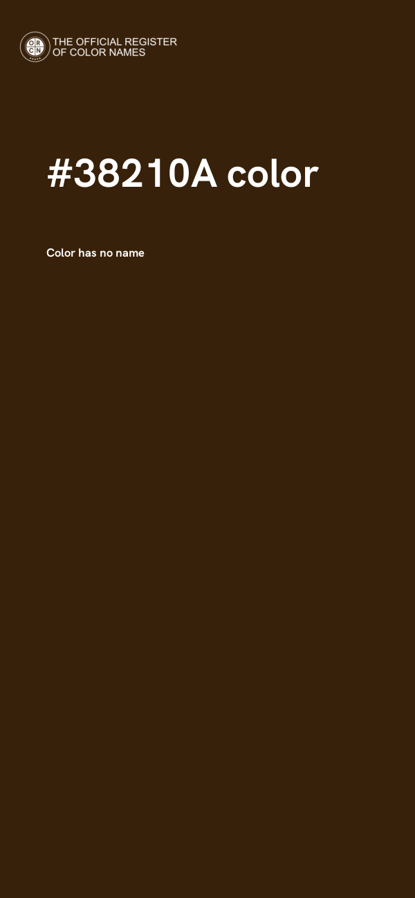 #38210A color image