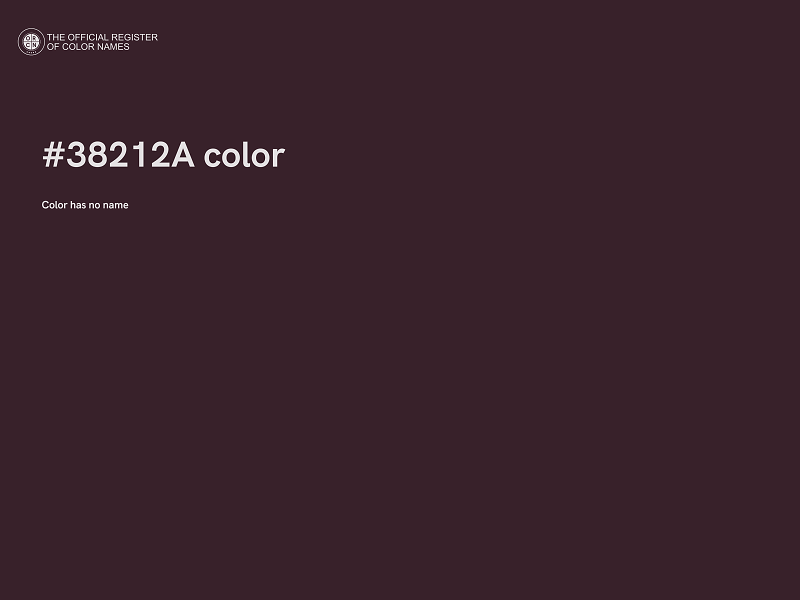 #38212A color image