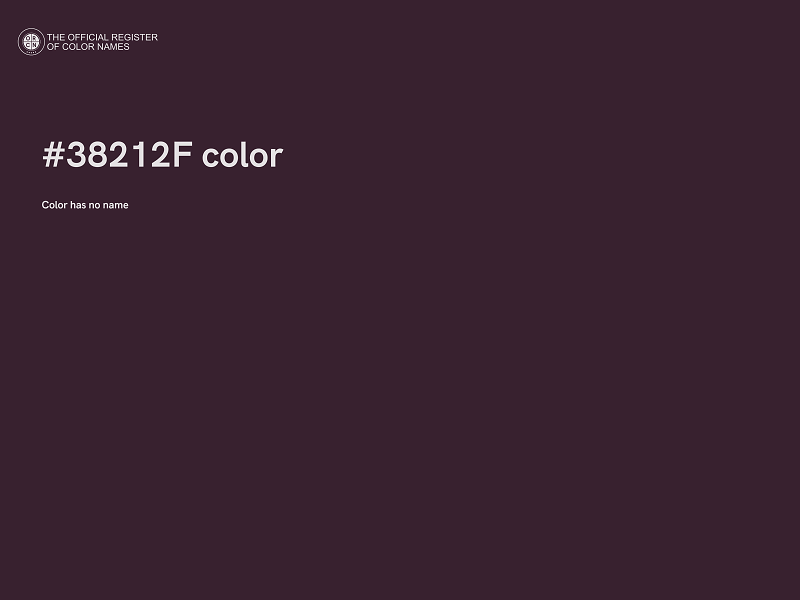 #38212F color image