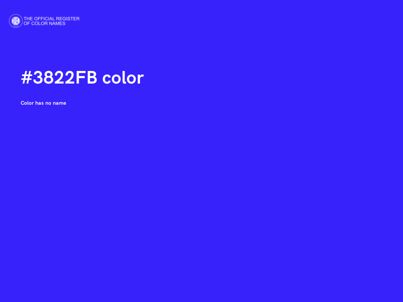 #3822FB color image