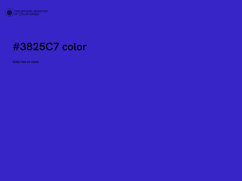 #3825C7 color image