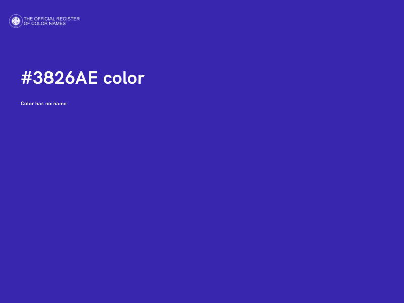 #3826AE color image