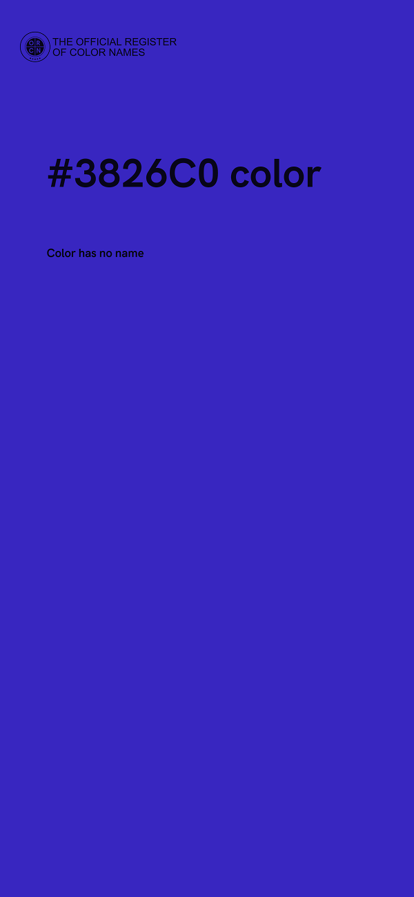 #3826C0 color image