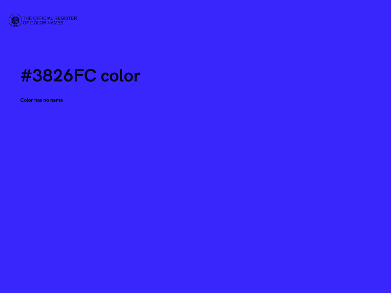 #3826FC color image