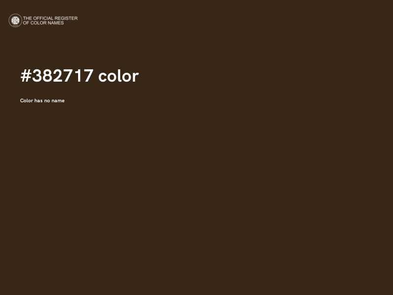 #382717 color image
