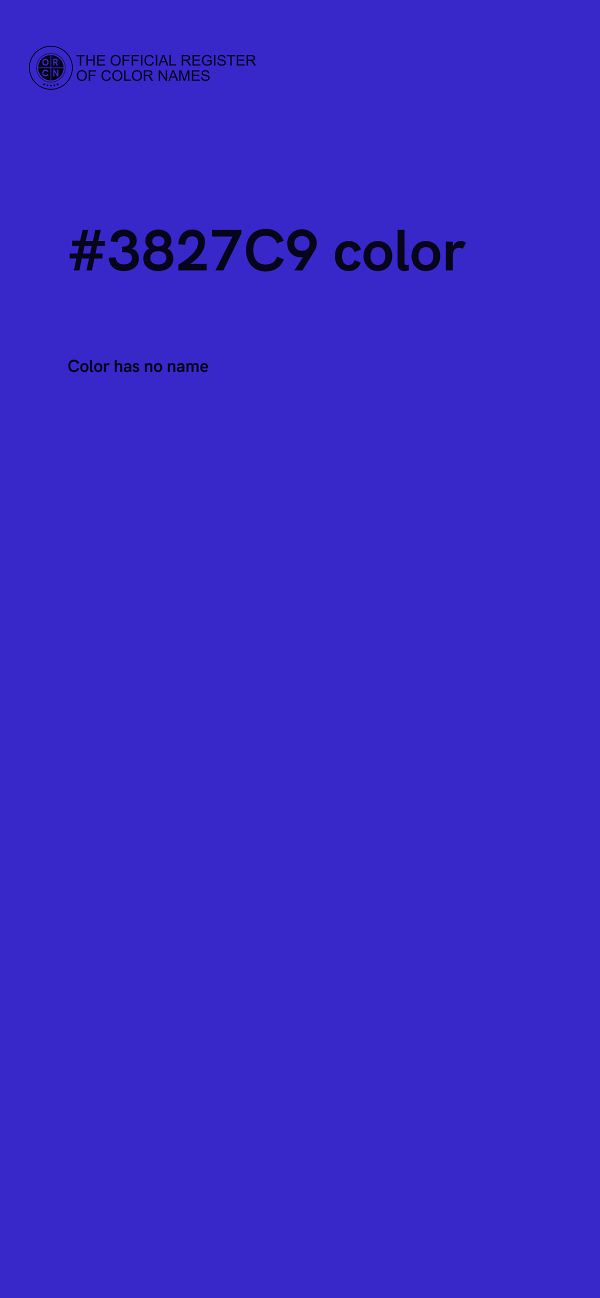 #3827C9 color image