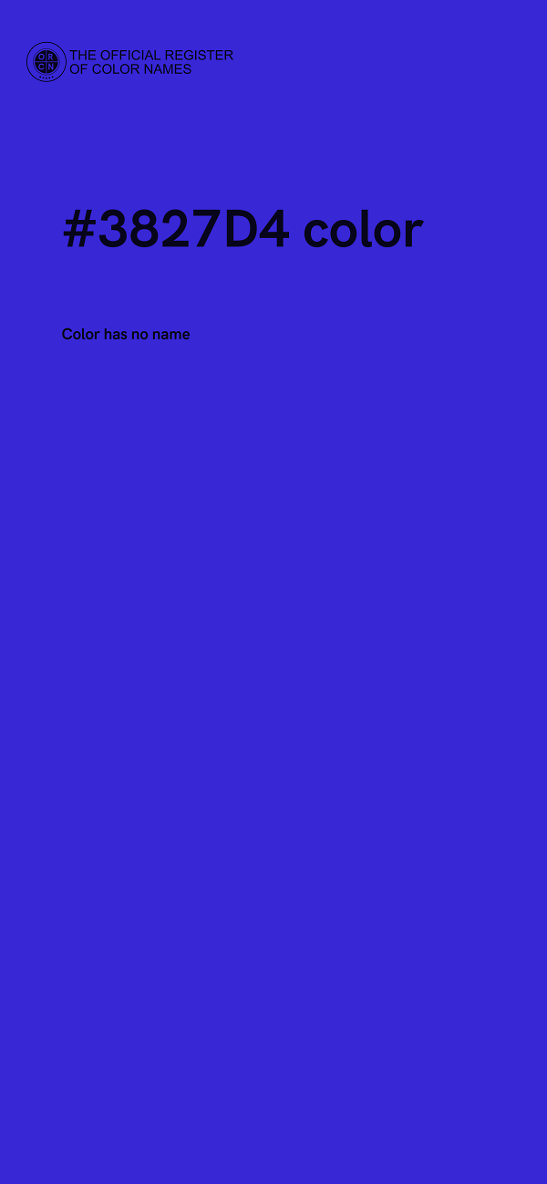 #3827D4 color image