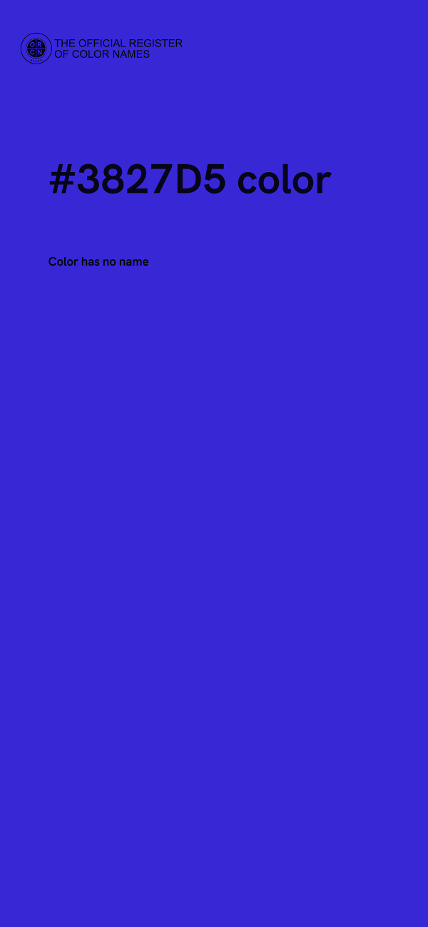 #3827D5 color image