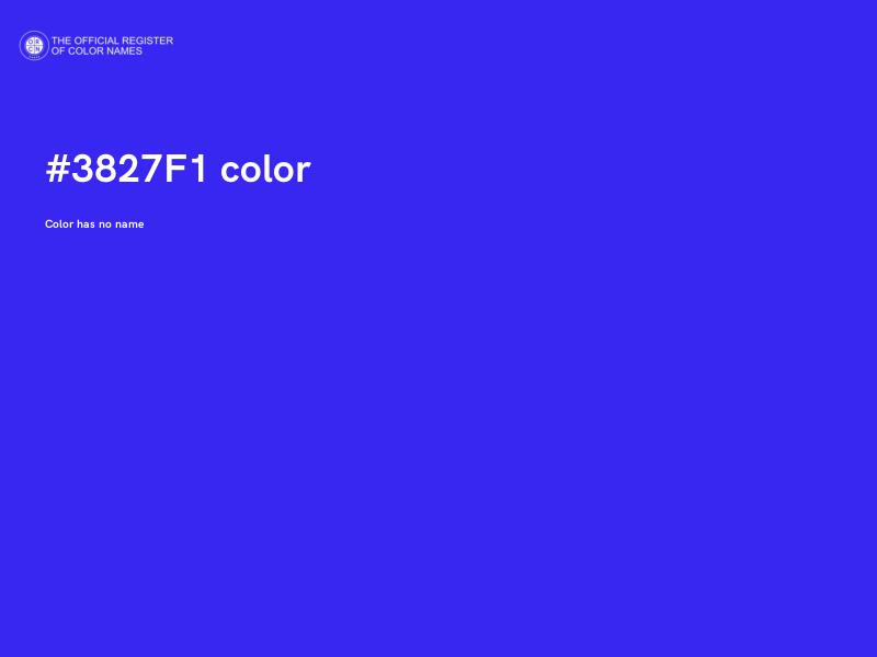 #3827F1 color image