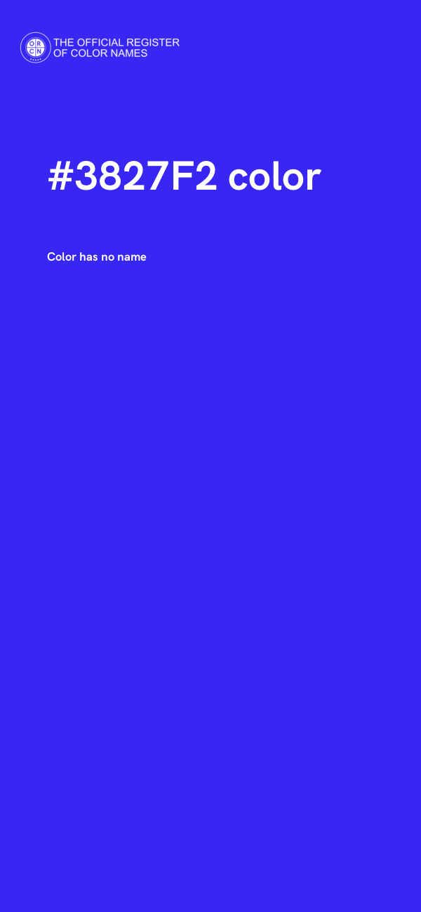 #3827F2 color image