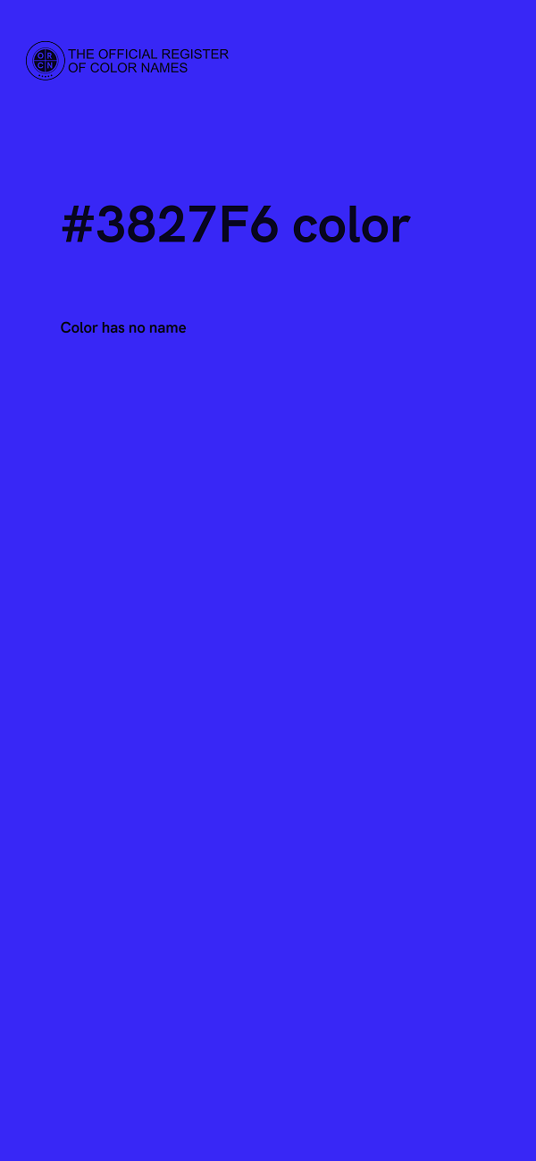 #3827F6 color image