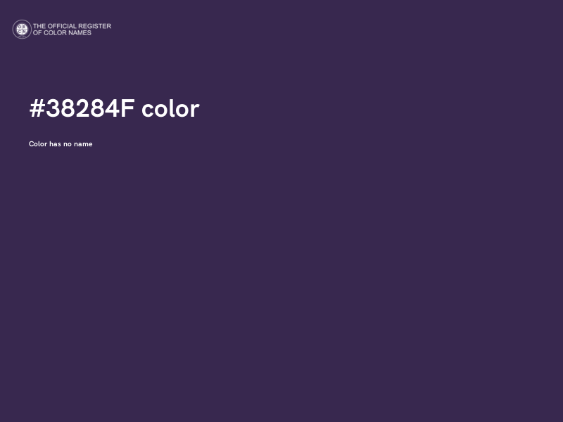 #38284F color image
