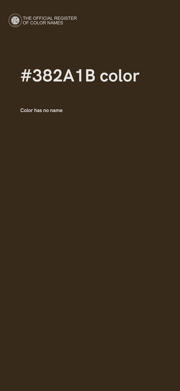 #382A1B color image