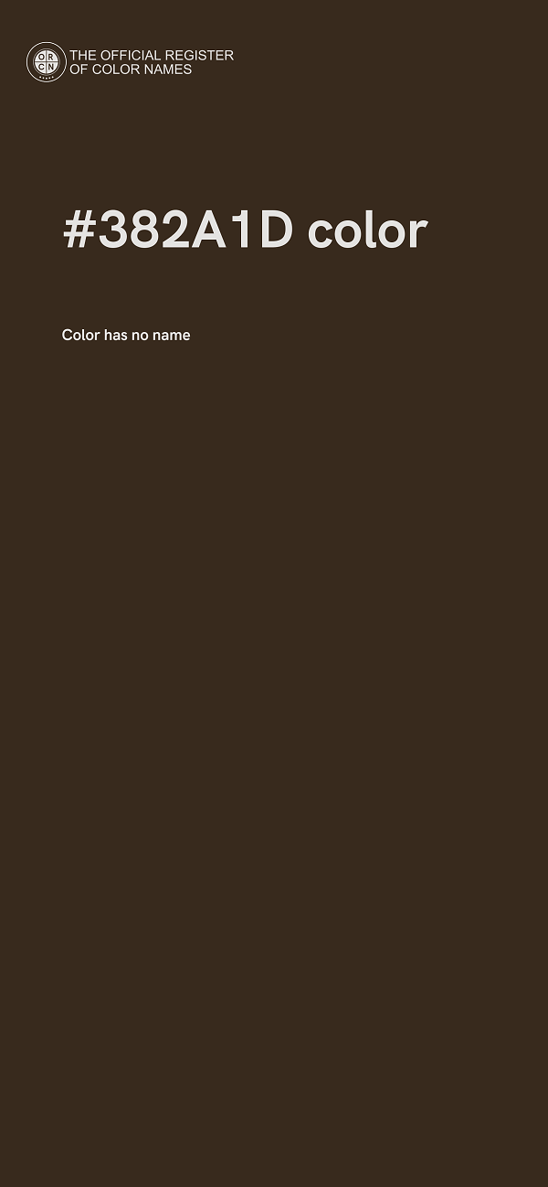 #382A1D color image