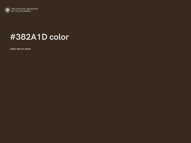 #382A1D color image