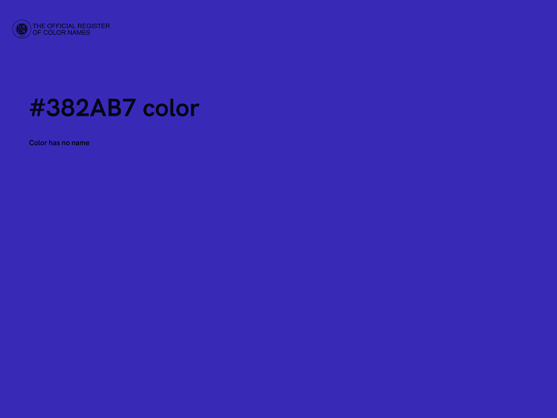 #382AB7 color image