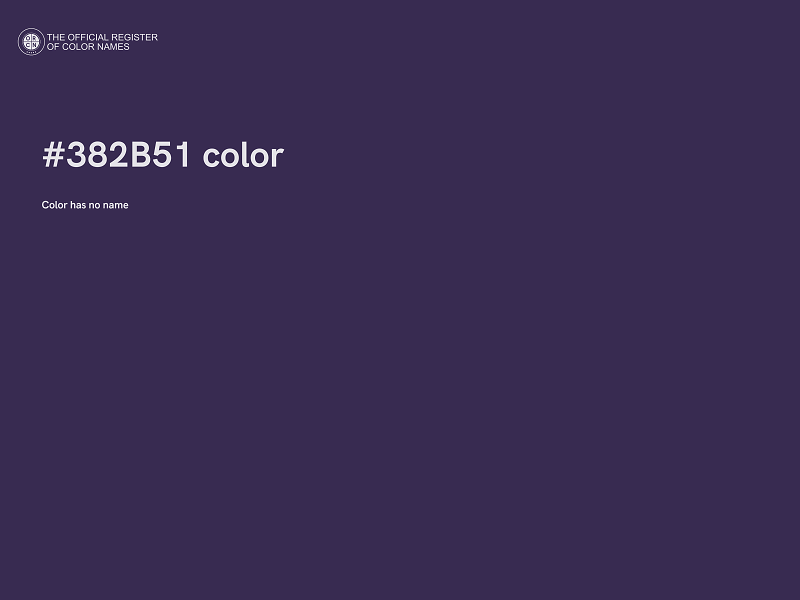 #382B51 color image