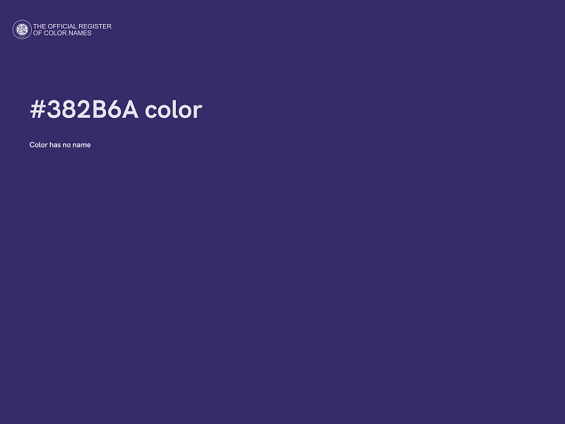 #382B6A color image