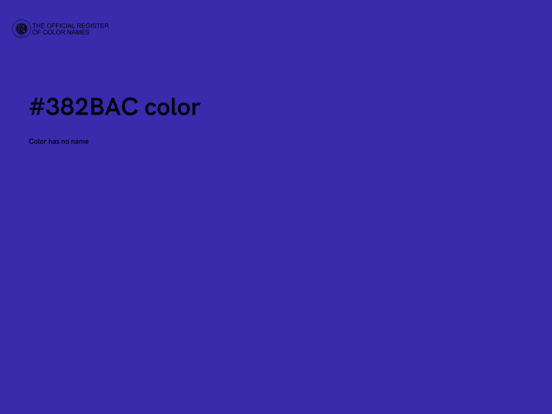 #382BAC color image