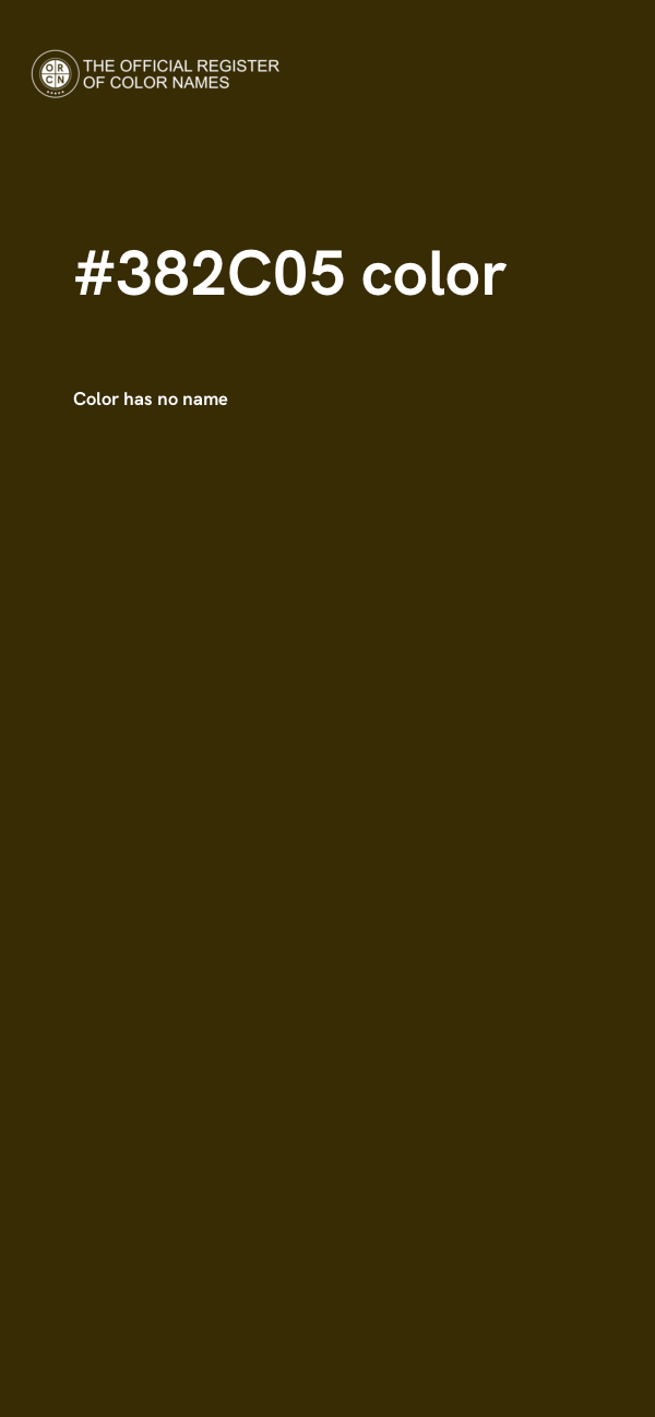#382C05 color image