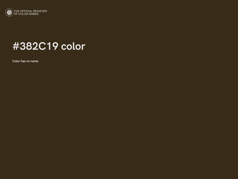 #382C19 color image