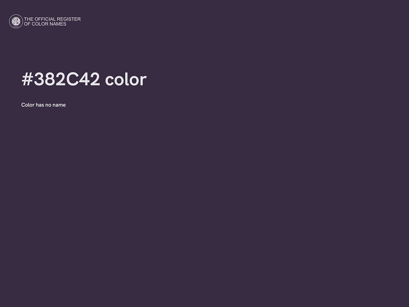 #382C42 color image