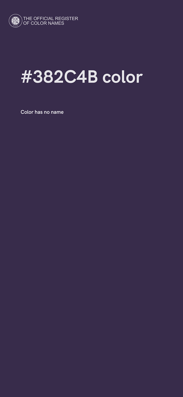 #382C4B color image