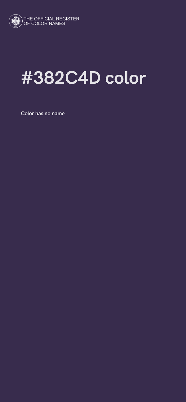 #382C4D color image
