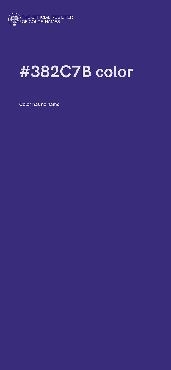 #382C7B color image
