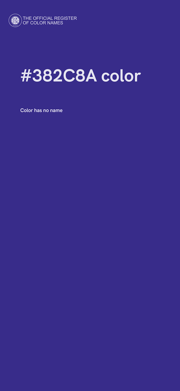 #382C8A color image