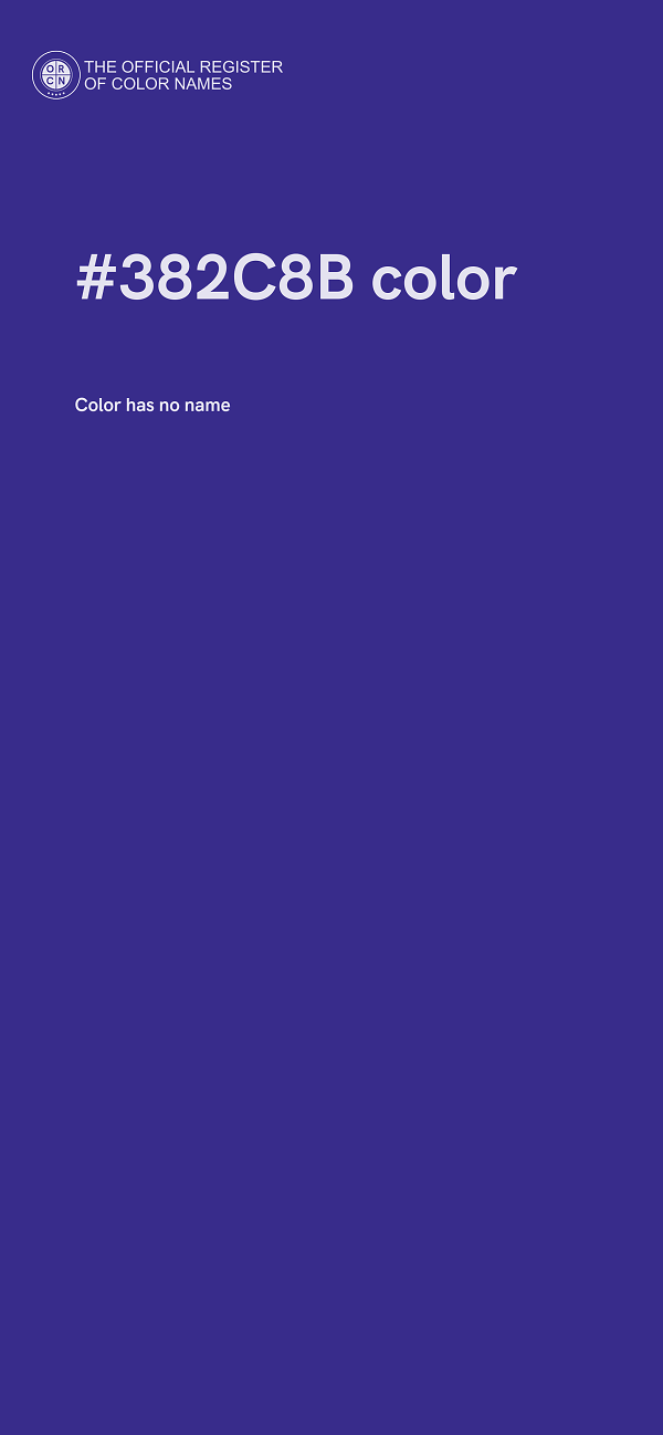 #382C8B color image