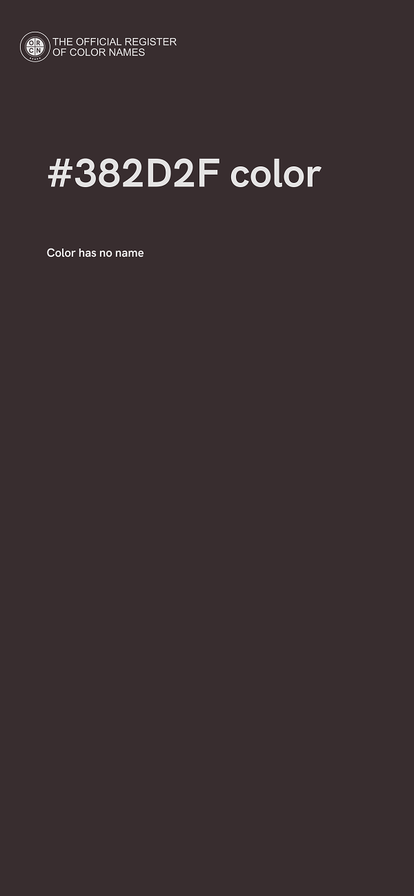 #382D2F color image