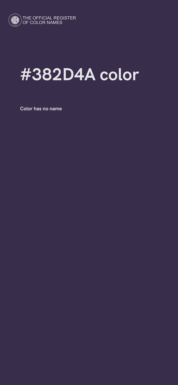 #382D4A color image