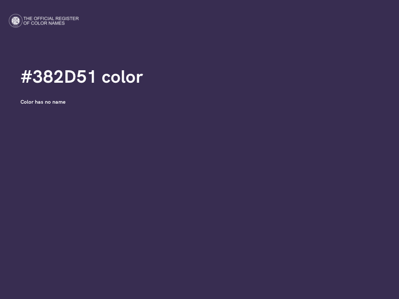 #382D51 color image