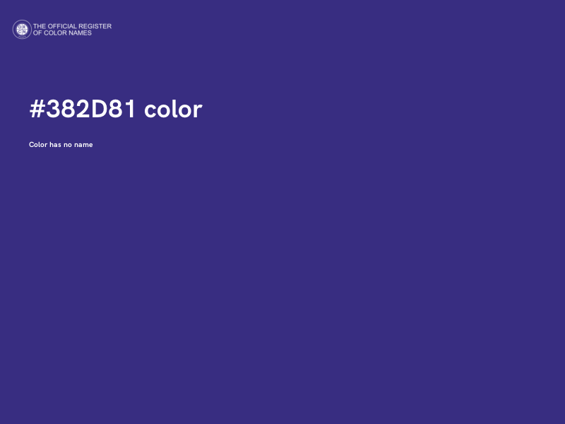 #382D81 color image