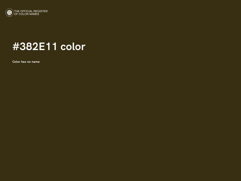 #382E11 color image