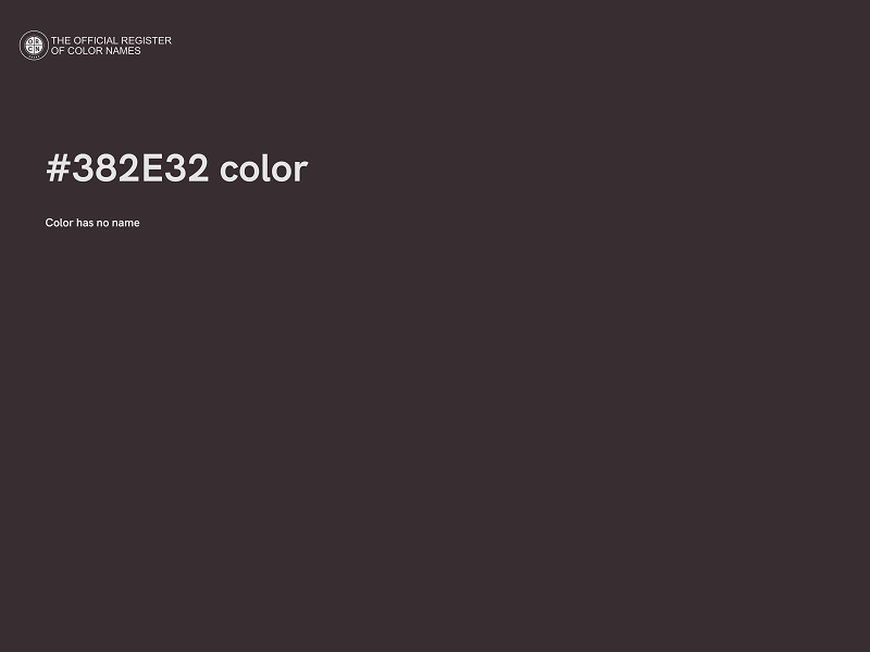 #382E32 color image