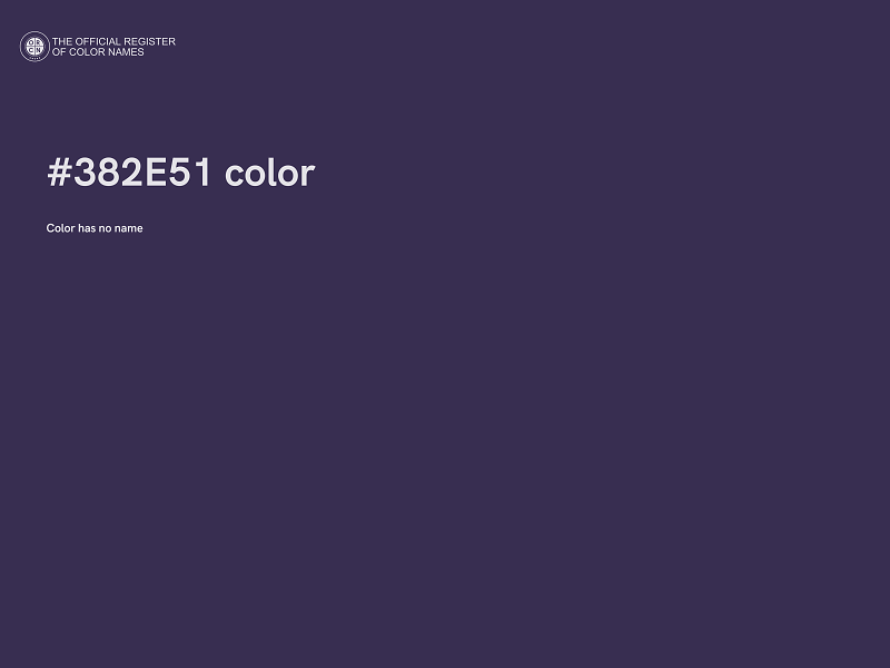 #382E51 color image