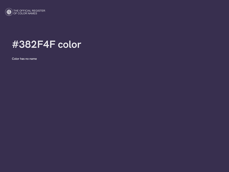 #382F4F color image